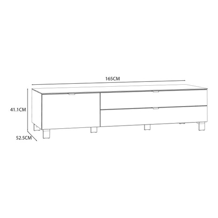 POOLE szafka RTV L/P