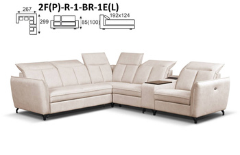 ROMANTICA NAROŻNIK 2F(P)-R-1-BR-1E(L) / 1E(P)-BR-1-R-2F(L)