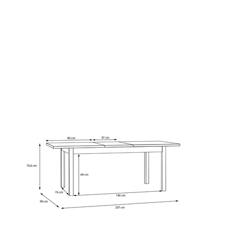 Saitama TBLT7029 stół rozkładany