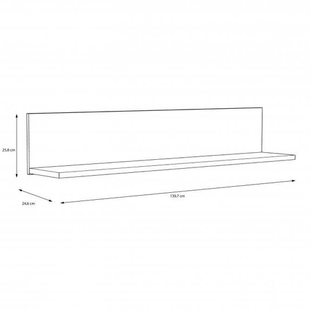 ARKINA LBLB01 PÓLKA WISZACA