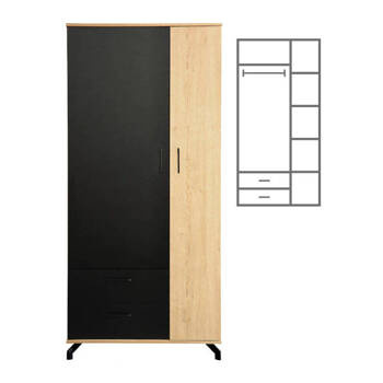 Madison czarny MD1 szafa