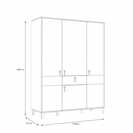 Lya LYAS831 szafa ubraniowa