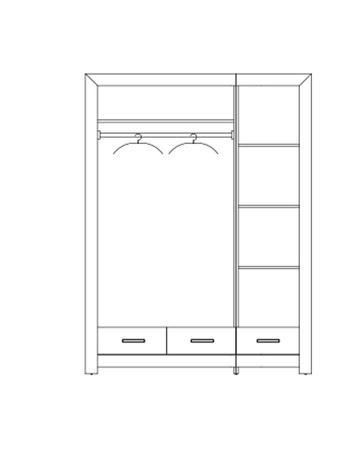 AMARANT 26 SZAFA 3D3S