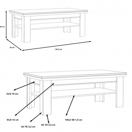 KASHMIR STÓŁ KSMT40