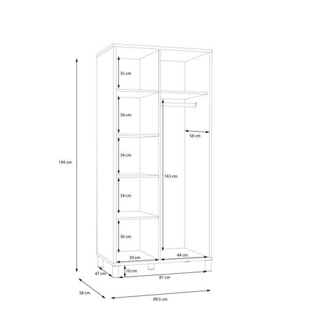 Hyato HYTS821 szafa 2d