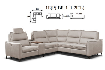 Cristal narożnik 1E(P)-BR-1-R-2F(L) / 2F(P)-R-1-BR-1E(L)