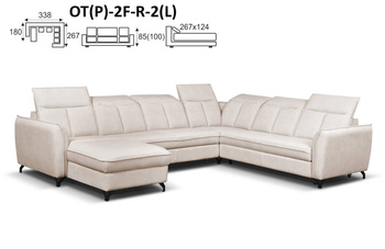 ROMANTICA NAROŻNIK OT(P)-2F-R-2(L) / 2(P)-R-2F-OT(L)