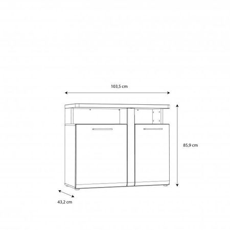 Tuluza komoda TUZK221B