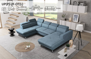 DOLCE NAROŻNIK UP(P)-2F-OT(L) / OT(P)-2F-UP(L)