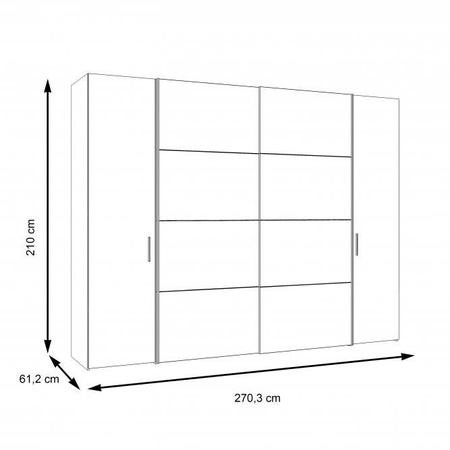 DALATE DQLS82411 SZAFA UBRANIOWA