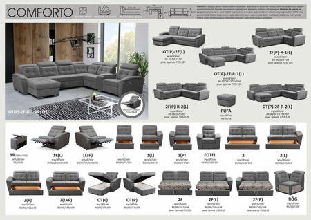 COMFORTO NAROŻNIK DO SAMODZIELNEJ KONFIGURACJI