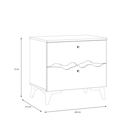 Kenyatta KTQK111 stolik nocny