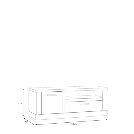 Duro ciemne DURT221 szafka RTV