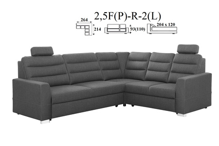 Broadway narożnik 2(P)-R-2,5F(L) / 2,5F(P)-R-2(L)