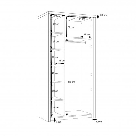 SAINT TROPEZ SZAFA STZS821RB