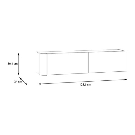 BREATHTAKER BTHH021-U72 szafka wisząca 130cm Terakota