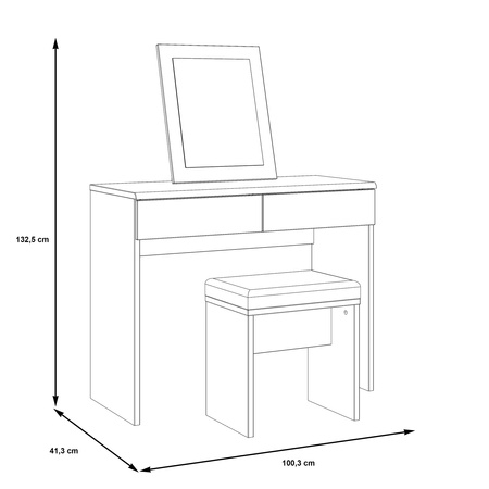 Duro DURT321ST toaletka zestaw