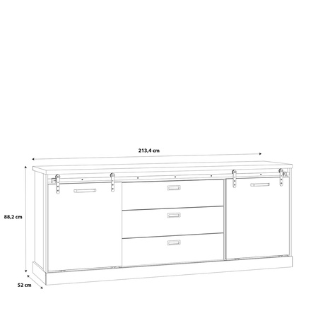 Kaszimiro KZMK232 komoda