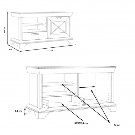 KASHMIR SZAFKA RTV KSMT22