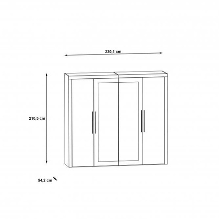 JULIETTA SZAFA UBRANIOWA JLTS847S