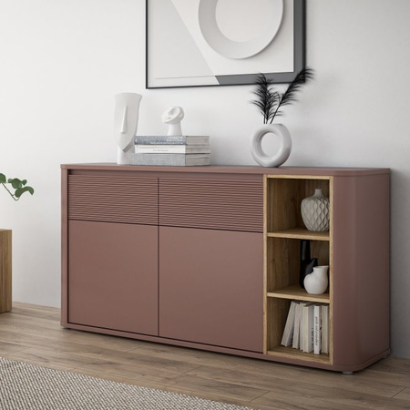 BREATHTAKER BTHK233-Q191 Komoda P Terakota/Dąb Mauvella