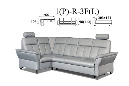 Toronto narożnik 3F(P)-R-1(L) / 1(P)-R-3F(L)
