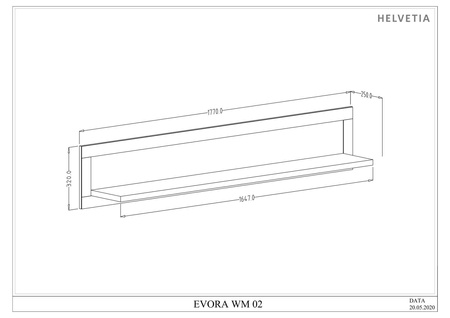 EVORA TYP 02 WM-PÓŁKA