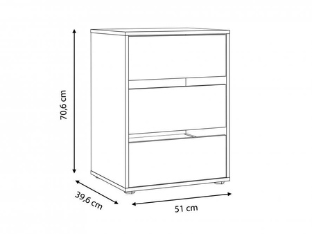 TWTK23 KOMODA WEWNĘTRZNA SZAFY