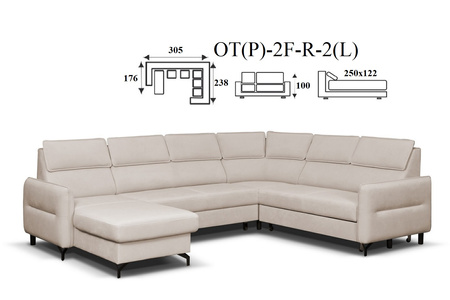 Malibu narożnik 2(P)-R-2F-OT(L) / OT(P)-2F-R-2(L)