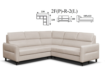 Malibu narożnik 2(P)-R-2F(L) / 2F(P)-R-2(L)
