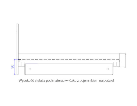Corino Łóżko 160 z ławeczką