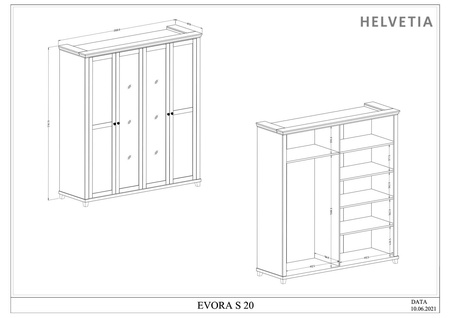 EVORA TYP 20 SZAFA 4D