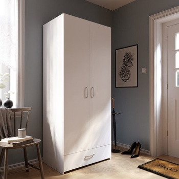 Biała szafa 80  cm ECONOBOX 2