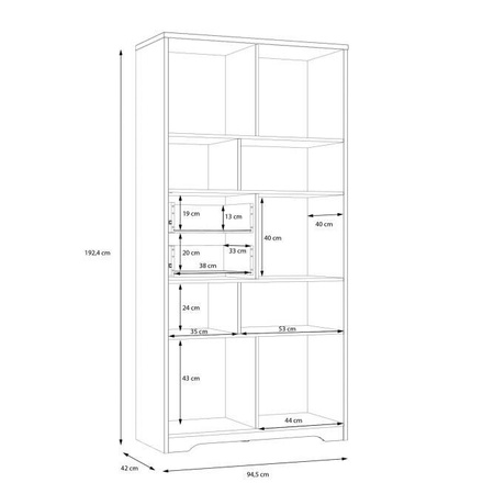 Joadakis JDKR721 regał