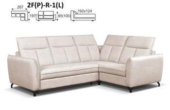 ROMANTICA NAROŻNIK 2F(P)-R-1(L) / 1(P)-R-2F(L)