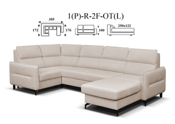 Malibu narożnik 1(P)-R-2F-OT(L) / OT(P)-2F-R-1(L)