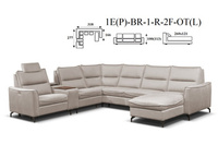 Cristal narożnik 1E(P)-BR-1-R-2F-OT(L) / OT(P)-2F-R-1-BR-1E(L)