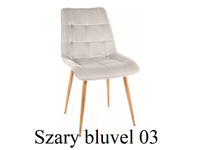 Chic krzesło stelaż dąb