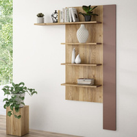 BREATHTAKER BBTHB01-Q193 półka pionowa 130cm Terakota/Dąb Mauvella