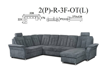 California narożnik 2(P)-R-3F-OT(L) / OT(P)-3F-R-2(L)