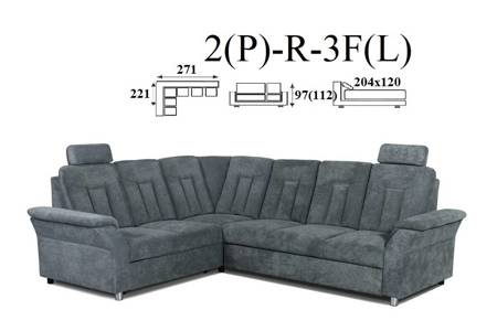 California narożnik 2(P)-R-3F(L) / 3F(P)-R-2(L)