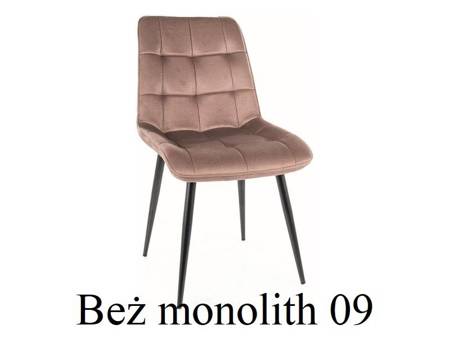 Chic monolith krzesło stelaż czarny 