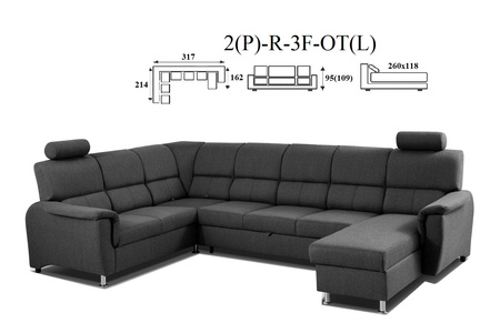 Duo ever narożnik 2(P)-R-3F-OT(L) / OT(P)-3F-R-2(L)